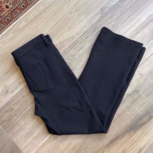 NYDJ Black Trousers Pull On Straight Leg Stretch 6P